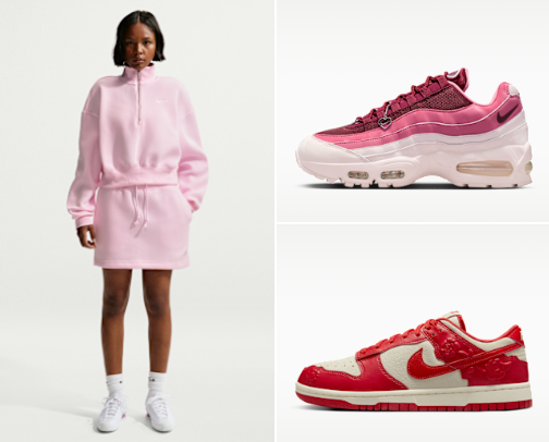 Nike Valentine's Day Drop cover photo collage