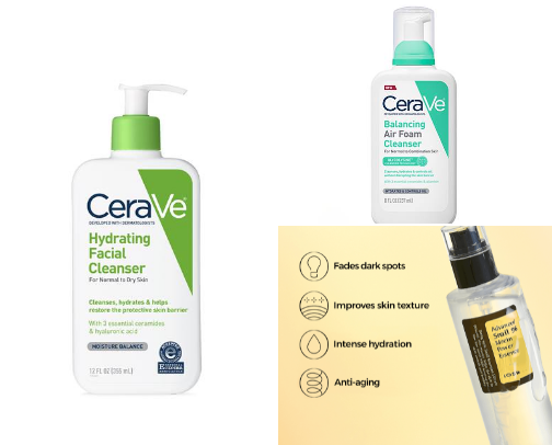 skincare i use and love cover photo collage