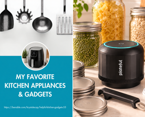 Helpful Kitchen Gadgets & Appliances cover photo collage
