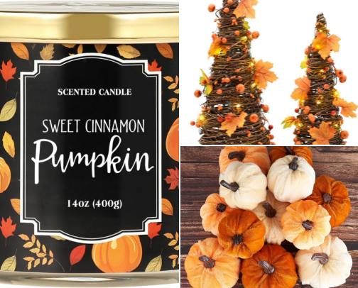 🍂 Fall & Autumn Candles | Cozy Scented Candles & Fall Home Decor cover photo collage