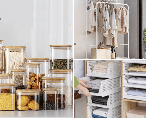 LOW COST organizers&practical accessories cover photo collage