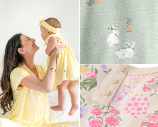 Easter Pajamas and Clothing for the Family cover photo collage