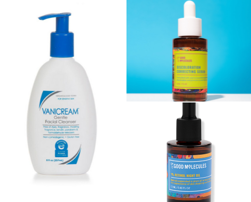 The best skincare products from someone who went from having severe cystic acne to flawless, glowy skin cover photo collage