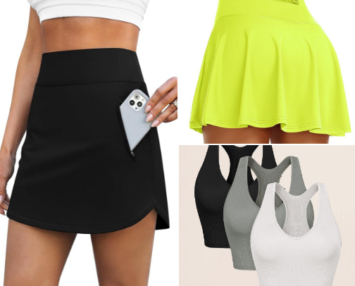 Athletic wear/ athleisure cover photo collage