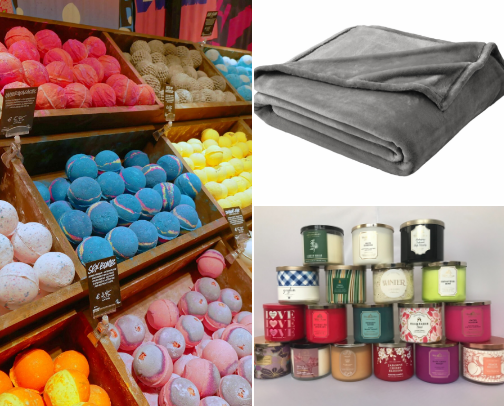 At home spa day must haves cover photo collage