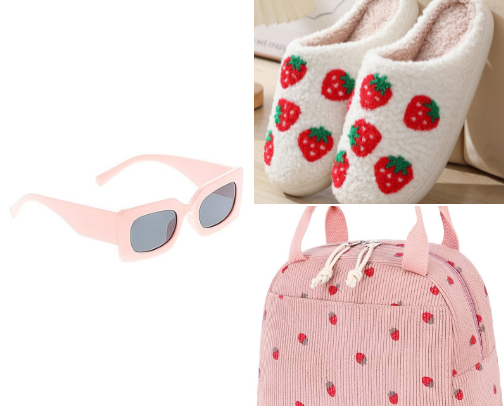 Pretty in Pink & Sweet Like Strawberries 🍓💖 cover photo collage