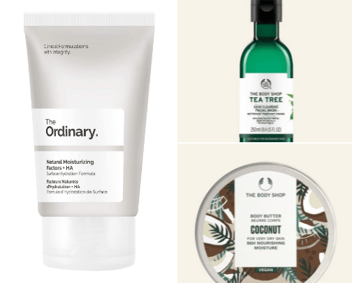 Skincare cover photo collage