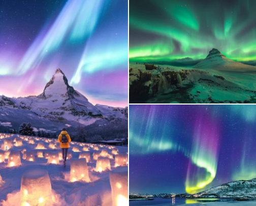 Best Places To See Northern Lights cover photo collage