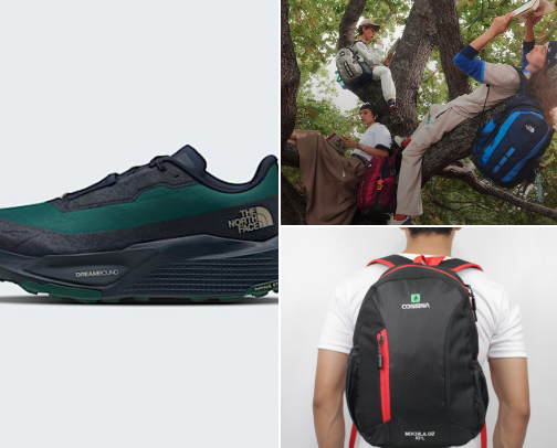 Hiking check cover photo collage