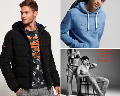 Superdry cover photo collage