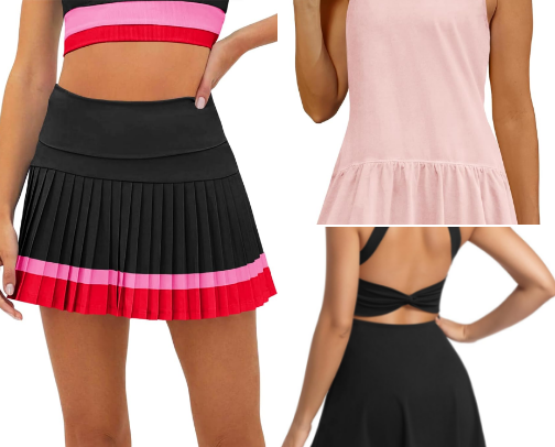 Great Tennis Outfits or Activewear cover photo collage