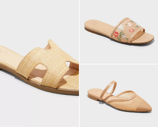 Target Trending Spring Sandals cover photo collage
