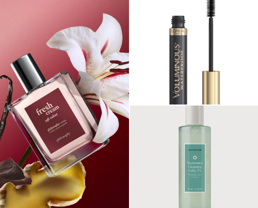 beauty: makeup, skincare cover photo collage