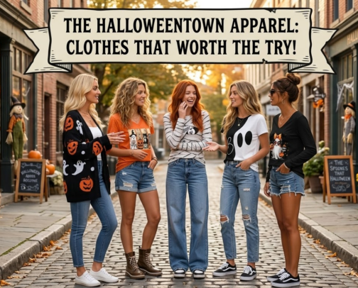 The Halloweentown Apparel: Clothes That Worth The Try! cover photo collage