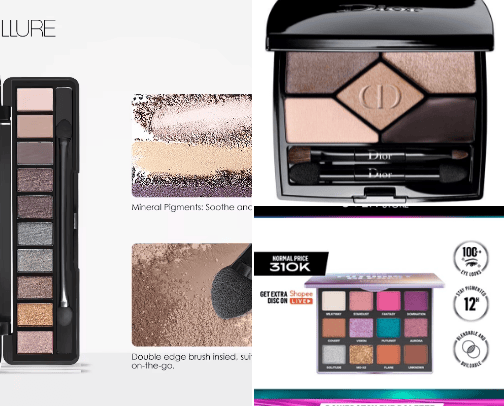 Best eyeshadow palette cover photo collage