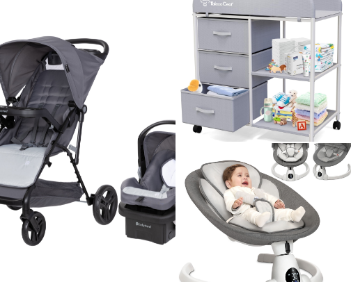 Baby items cover photo collage