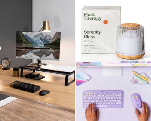 💼 Desk Setup That Doesn’t Kill Your Soul cover photo collage