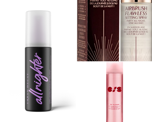 Setting spray cover photo collage