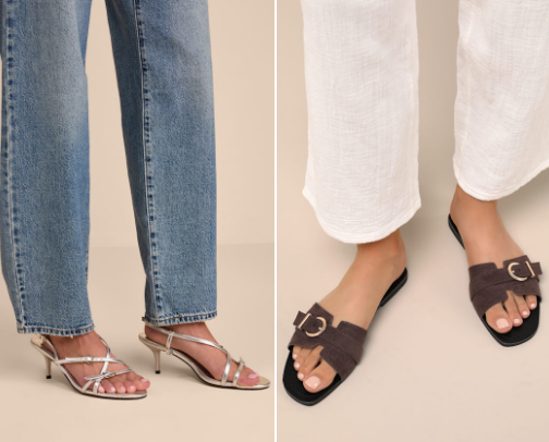 UNDER $50 it-girl shoes for summer 🩴☀️ cover photo collage