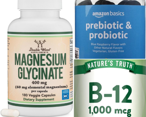 Vitamin and Supplement Regime that give me energy and beat my anxiety cover photo collage
