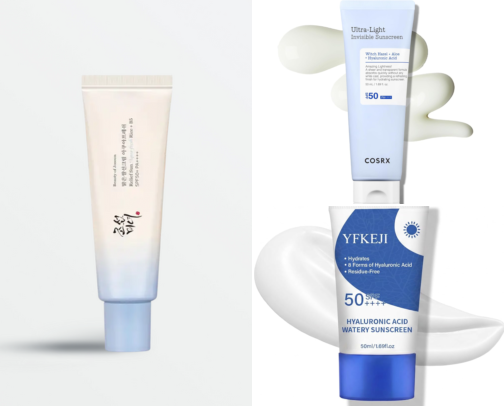 My favorite Face Sunscreens SPF 50+ cover photo collage