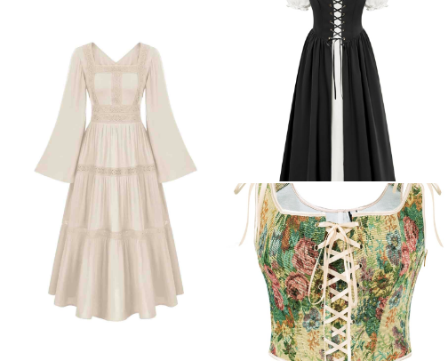 Affordable Renaissance Faire looks found on Amazon! cover photo collage