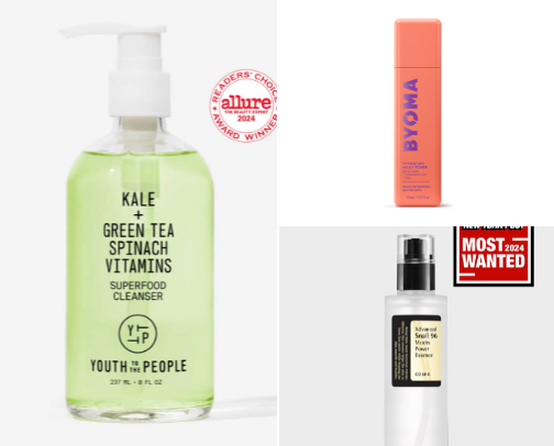 Current skincare obsessions cover photo collage