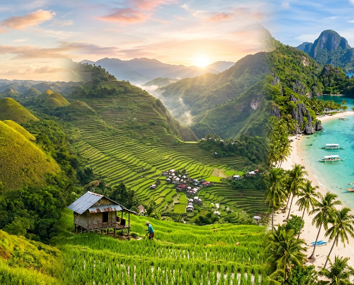 "Philippines: Your Daily Dose of Vitamin Sea." cover photo collage