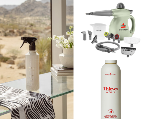 Spring cleaning checklist cover photo collage