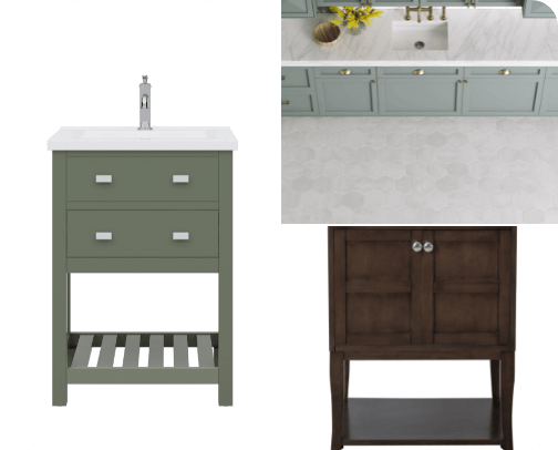 Half Bath cover photo collage
