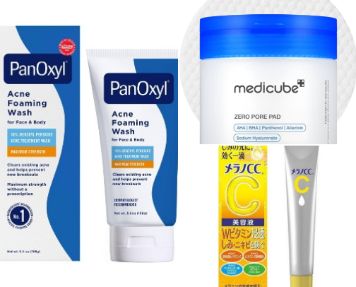 skincare routine cover photo collage