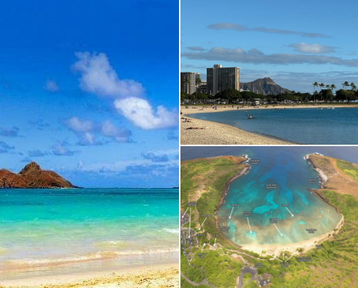 beaches on oahu cover photo collage