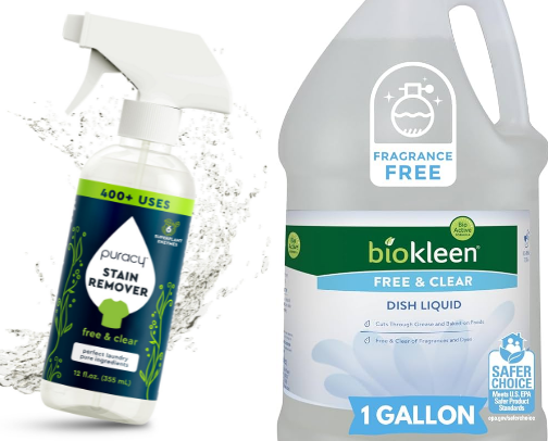 Cleaning products non toxic cover photo collage