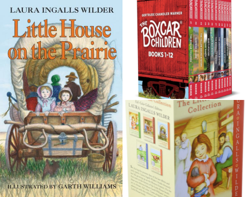 Timeless Chapter Books for Young Readers cover photo collage