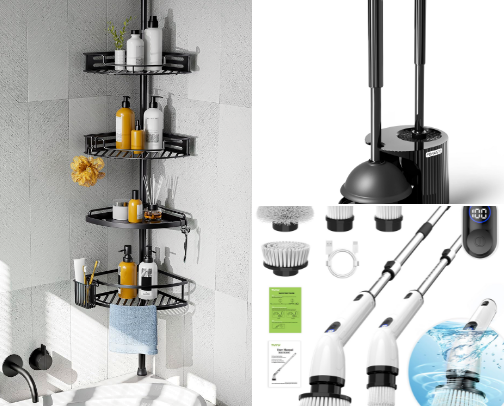Bathroom essentials cover photo collage