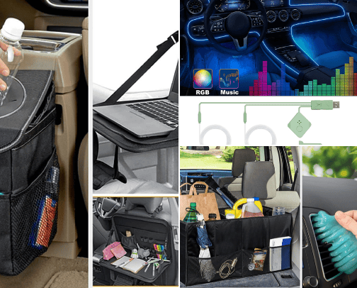 Car accessories cover photo collage