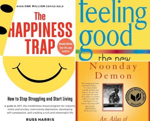 Books that helped me with my deppresion cover photo collage