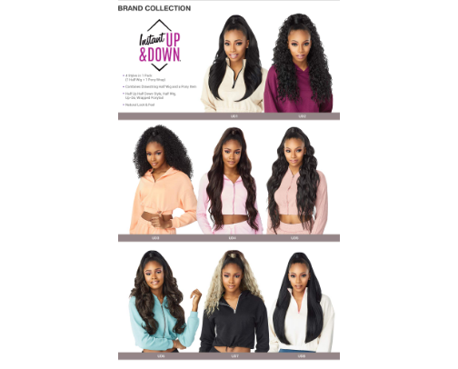 Sensationnel instant half up half down wigs! cover photo collage