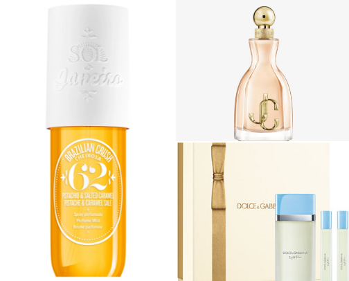 Summer scents for women cover photo collage