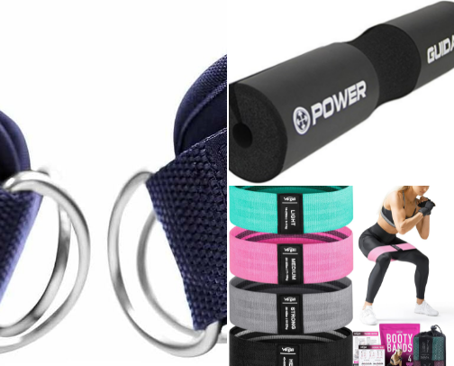 Glute Workout Essentials for Gym & Home (Booty Building Gear I Use) cover photo collage