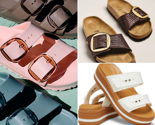Must have Summer sandals and shoes for rain or shine!! cover photo collage