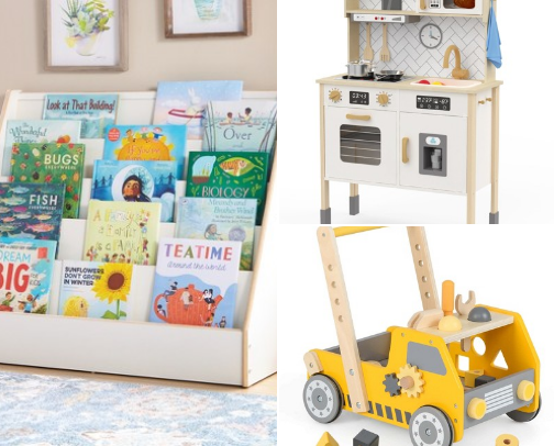The 'Clean Aesthetic' Toddler Playroom cover photo collage