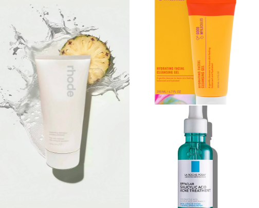 skincare baddie routine must haves cover photo collage