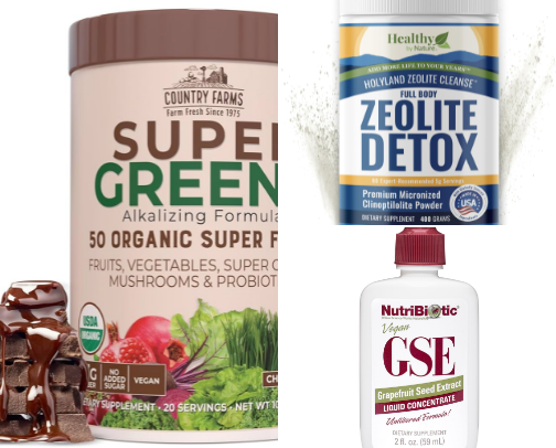 Healthy Eating, Detoxing & Homeopathy: Nourishing Your Body Naturally cover photo collage