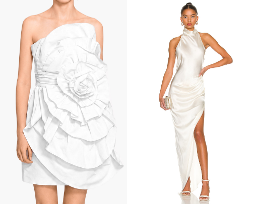 What to Wear to a Non-Traditional Wedding: Avant-Garde Bridal Looks & Shirt Dresses cover photo collage