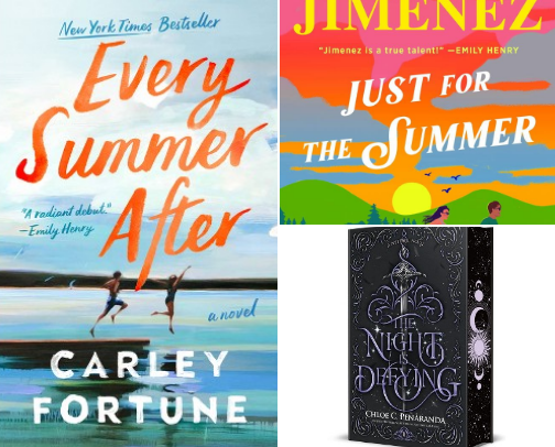 August TBR-Books I physically own🩷🩷 cover photo collage