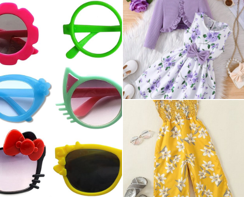 Kids fashion cover photo collage
