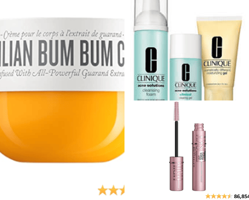 Beauty Products cover photo collage