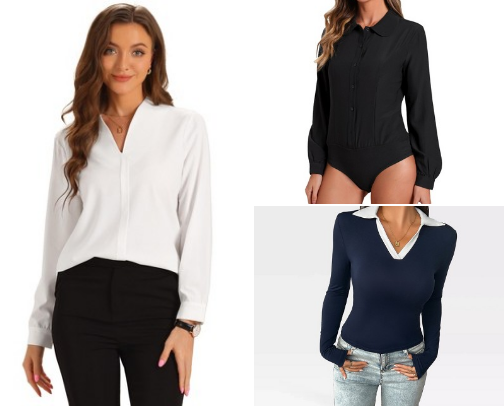Cute yet sophisticated work attire (Business Casual) cover photo collage