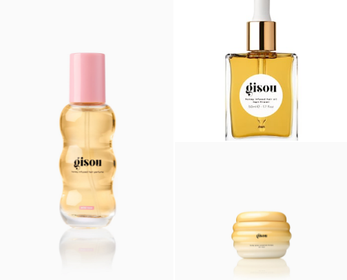 Gisou hair care💛⭐️🍯 cover photo collage